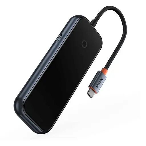 USB-Hub Baseus AcmeJoy 4-Port Type-C HUB Adapter（Type-C to USB3.0*3+Type-C PD&Data *1）Dark Gray - фото 2