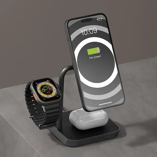 Бездротовий зарядний пристрій Zens Office Charger Pro 3 Wireless (ZEDC25B/00) чорний - фото 3