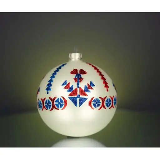 Набір ялинкових прикрас Різдвяні історії Код нації: Луганщина 3 кулі скло (4820001107227) - фото 7