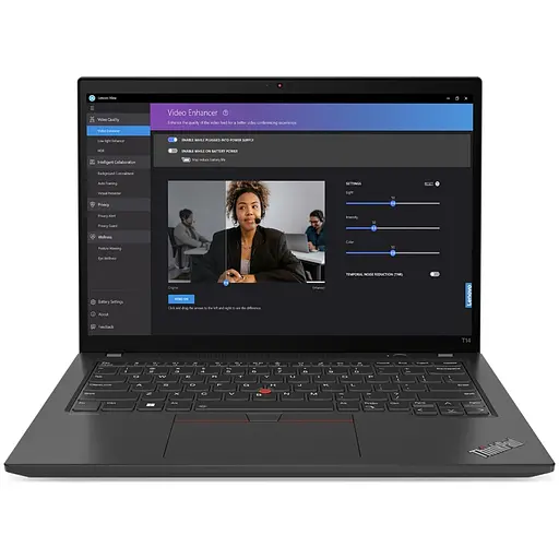 Ноутбук Lenovo ThinkPad T14 Gen 4 с процессором Intel Core i5-1335U 4.6 GHz, 14", WUXGA, IPS, 16GB, 512GB SSD, Intel UHD графикой, Windows 11 Pro, Thunder черный, 3y Courier or Carry- - фото 3
