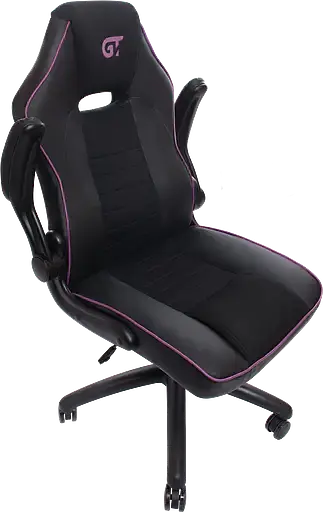 Геймерское кресло GT Racer черное с фиолетовым (X-2760 Black/Violet) - фото 4