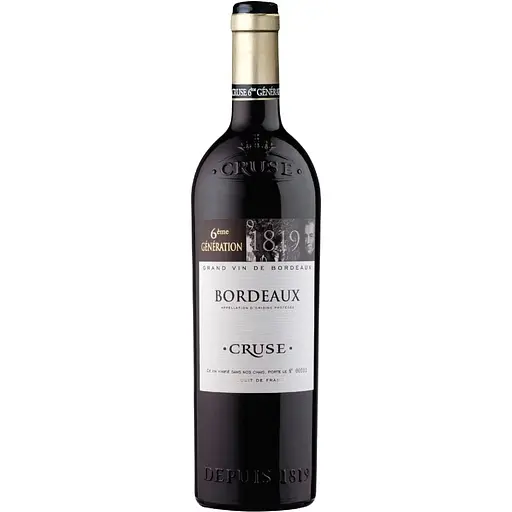 Вино Cruse Bordeaux Red Blend красное сухое 12.5% ​​0.75 л