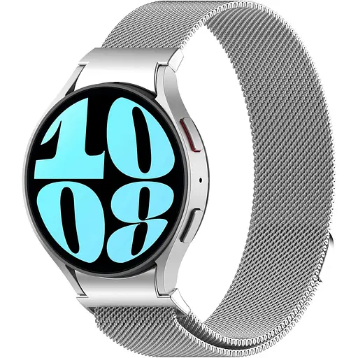 Ремешок ArmorStandart Milanese Magnetic для Samsung Galaxy Watch 7/FE/6/6 Classic/5/5 Pro/4/4 Classic Silver (ARM86845) [151808]