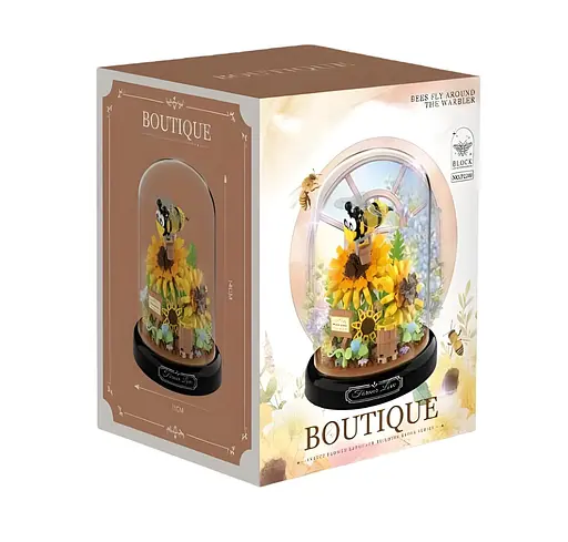 3D конструктор Подсолнухи под колбой на 548 деталей (2280-P) - фото 3