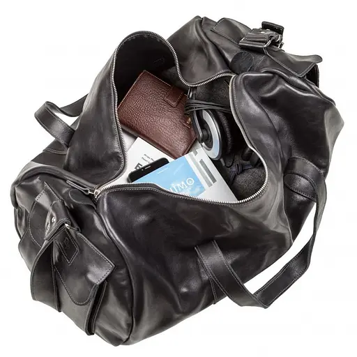 Шкіряна чоловіча сумка GRANDE PELLE 55х31х24 см sum0023815 - фото 8