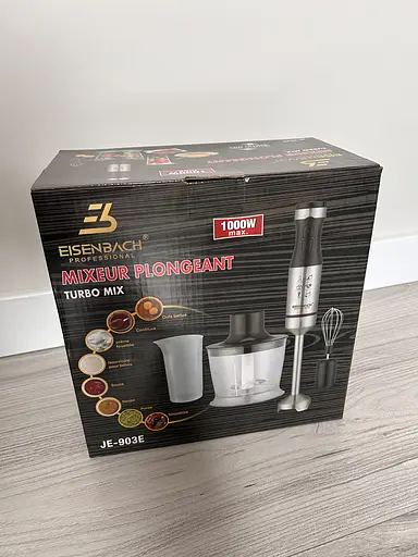 Блендер погружной Eisenbach Turbo Mix 3в1 1000W (JE-903E) - фото 4