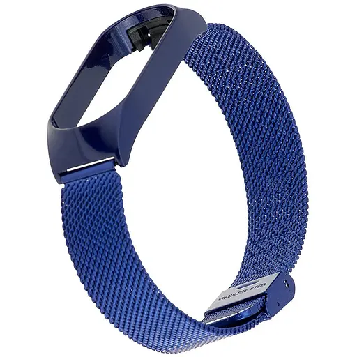 Ремешок Миланская Петля Mi Band 5/6 Deep Синий - фото 1