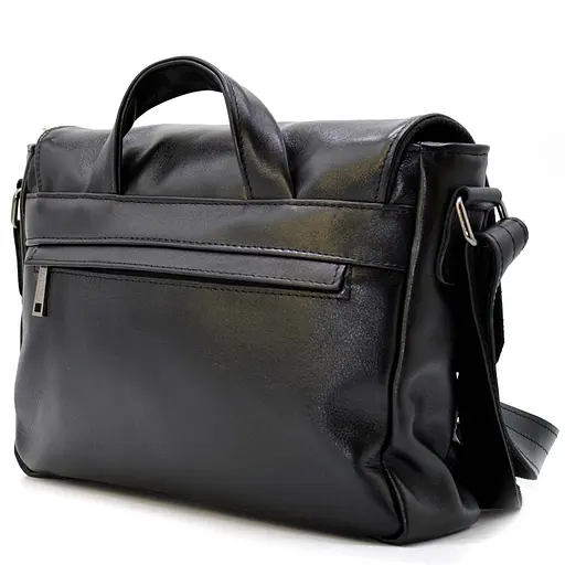 Кожаная мужская сумка через плечо TARWA 30.5х7х24 см sum0025895 - фото 4