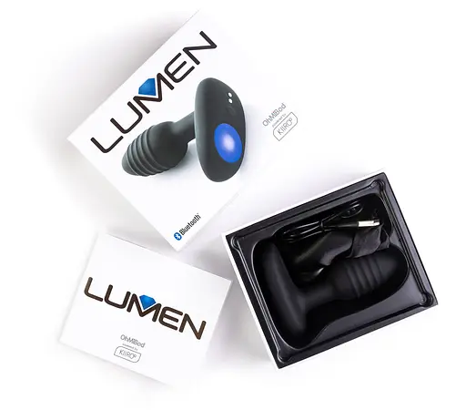 Анальна пробка Kiiroo OhMiBod Lumen 10.1 см (чорний) - фото 7
