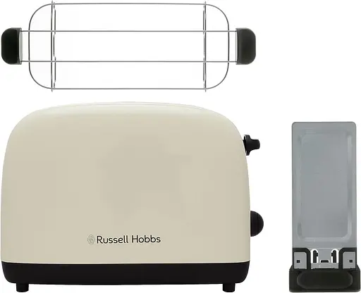 Тостер Russell Hobbs Colours Plus 1600 Вт нержав. подогрев разморозка бежевый - фото 2