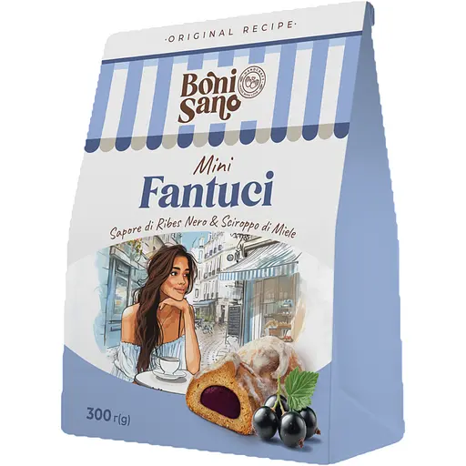 Печиво BonіSano Fantuci зі смаком смородини 300 г