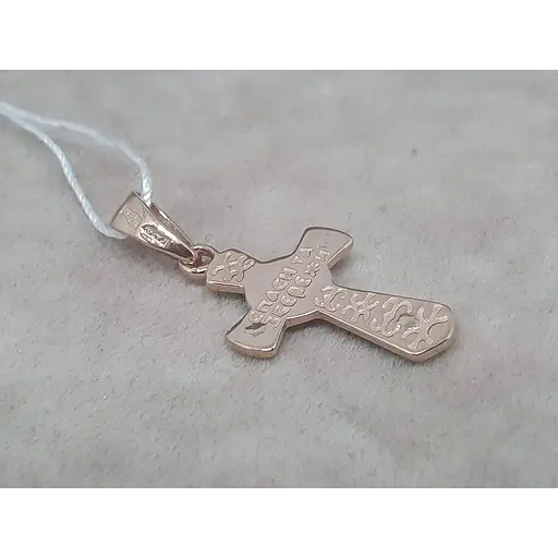 Золотий хрестик Tango Розп'яття Христа з емаллю. 250095Е - фото 3