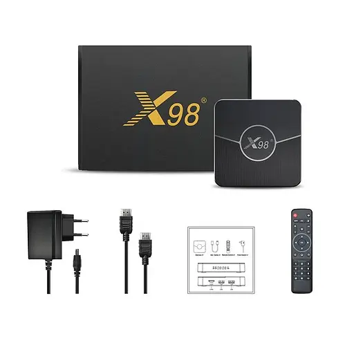 Смарт ТВ приставка X98 Plus 4/32 Гб Smart TV Box Android 11 - фото 2