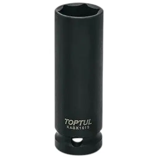 Головка ударна довга тонкостінна 1/2 для шиномонтажу 19 мм Toptul hoz0009228 - фото 1