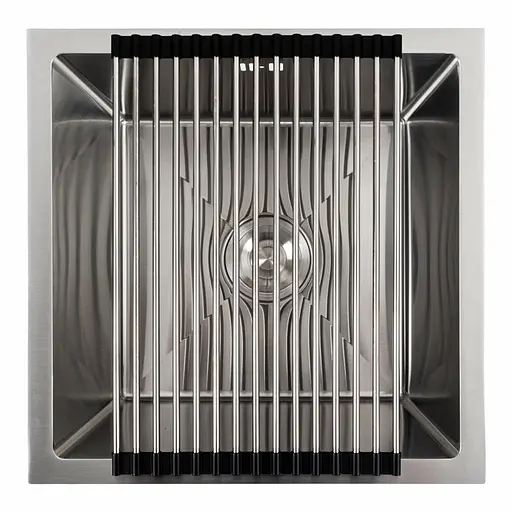 Кухонная мойка нержавейка СМ 44x44 Platinum Handmade (монтаж под столешницу), Нержавеющая сталь - фото 3