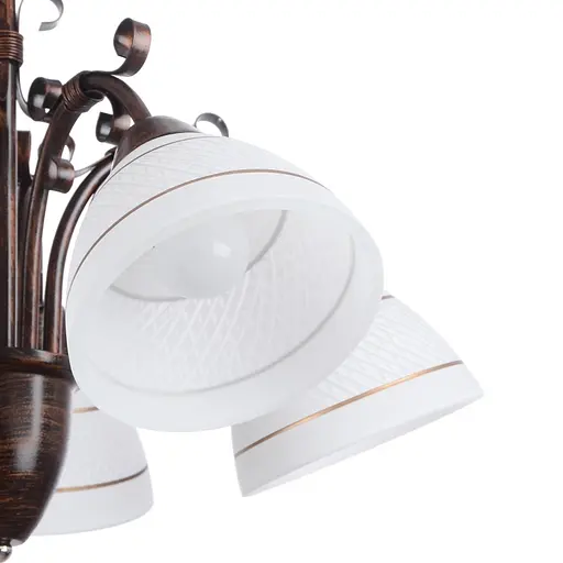 Люстра стельова Brille E27 60W BR (LK-526C/5) - фото 5