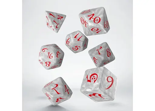 Набір кубиків Classic RPG Pearl & red Dice Set , 7 шт. (SCLE86) - фото 2