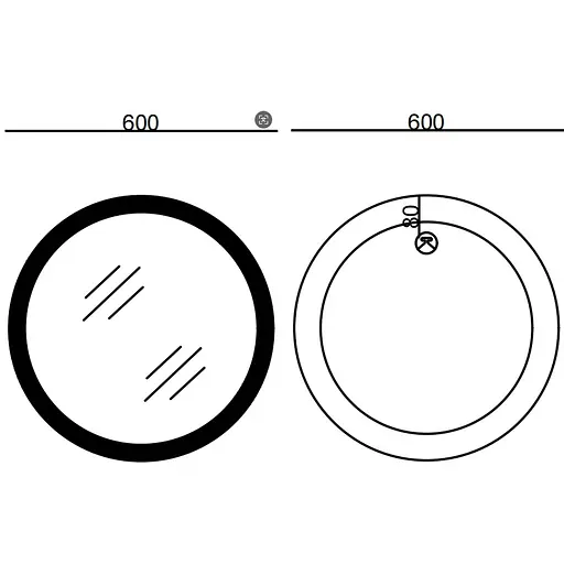 Дзеркало Mixxus Plain MC10-60 (годинник, LED-підсвічування, антизапотівання) MI6013 - фото 5