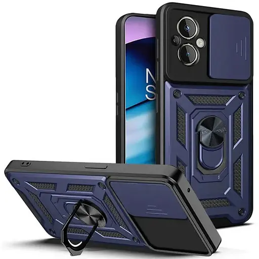 Чехол Ummi Camshield Serge Ring для Xiaomi Poco M5 Синий