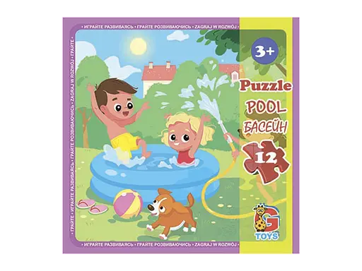 Пазлы G-Toys Детская площадка, 12 элементов, LX02