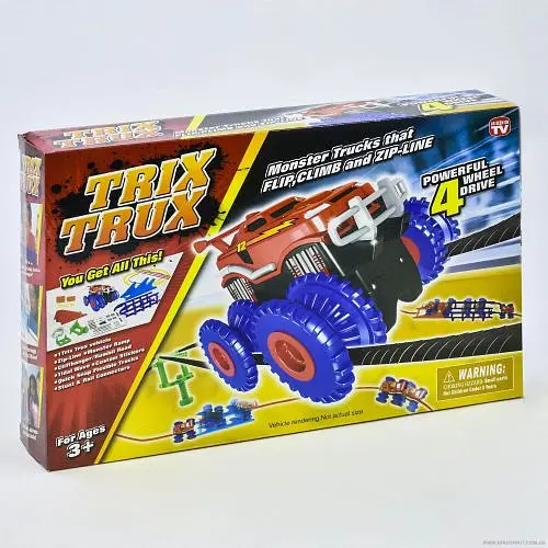 Трек канатный 1933 машинка на батарейках, препятствия - фото 1