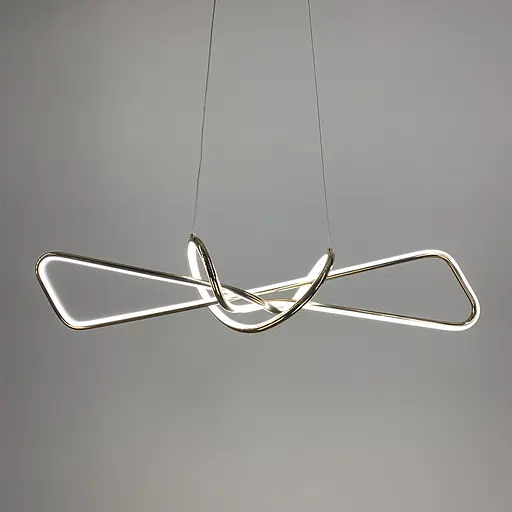 Современная золотая люстра AVIZE в корпусе 100 см Ст. H35L-1000 AB | Line F - фото 6