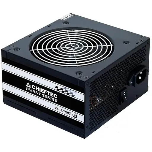 Блок питания Chieftec 500W GPS-500A8, 120 mm, 20+4pin, 1x4pin, SATA х 3, Molex 2x4pin, 1x6+2pin, кабели немодульные