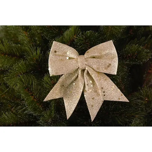 Бант декоративний Mica Decorations 13 см золотистий 2 шт. (1181193) - фото 2