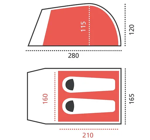 Намет Grand Canyon Topeka 2 Capulet Olive (330005) (DAS301590) - фото 3