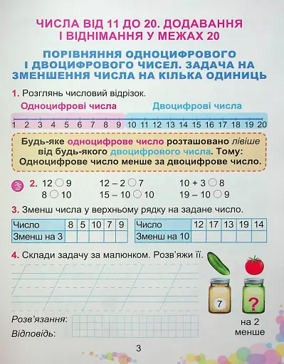 Математика 1 клас. Навчальний посібник. Частина 3 - фото 2