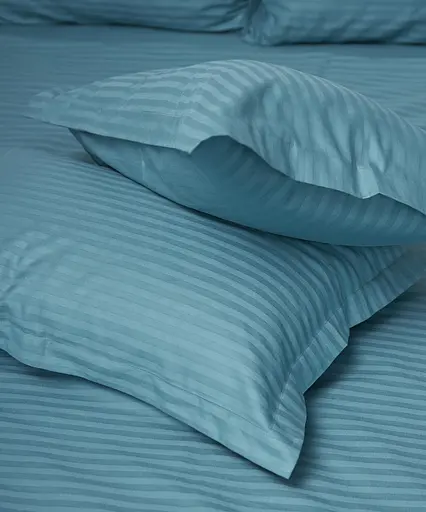 Набір наволочок Moon&Star Satin Stripe Stripe Green 40х40 см 2 шт - фото 5