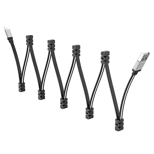 Кабель Hoco U103 USB to Lightning 1 м черный - фото 1