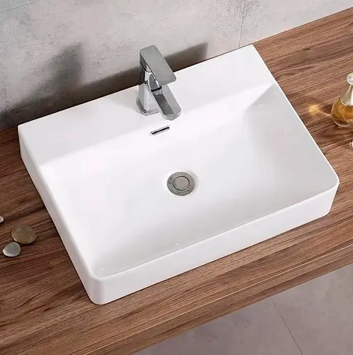 Умивальник Dusel Selena 505581W, Білий - фото 3