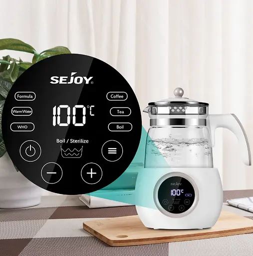 Электрочайник с функцией памяти и поддержания температуры Sejoy TN74 800 Вт белый - фото 8