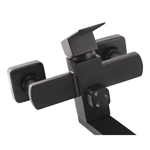 Душова система Lidz (BLA)-10 30 1005A, Чорний матовий - фото 3