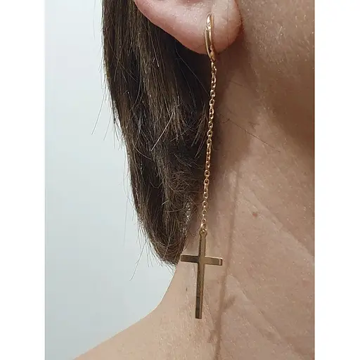 Золотые серьги Tango Крестики. 470614 - фото 2