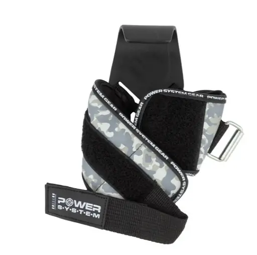 Крюки для тяги на запястье Power System PS-3370 Hooks Camo Black/Grey XL (PS_3370_Black/Grey XL) - фото 3