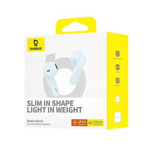 Наушники Baseus Bowie E16 True Wireless Earphones синие A00061900313-01 - фото 4