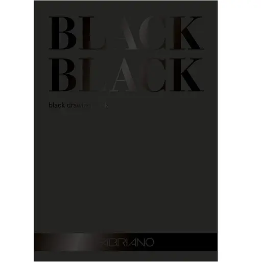 Склейка-блок  Fabriano mixed media Black А4 24×32 см 300 г/м2 20 аркушів чорний гладкий   - фото 1