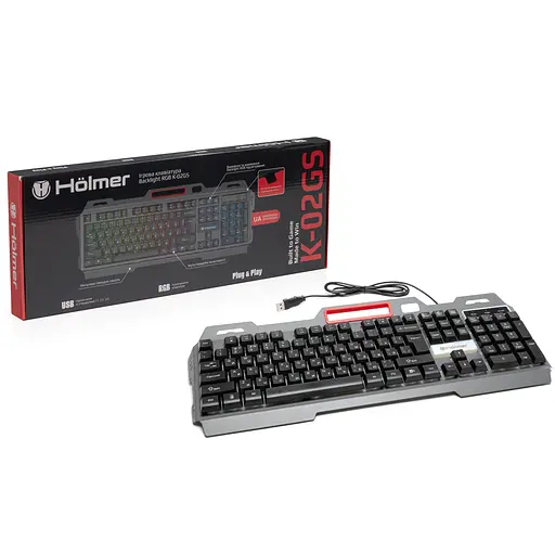 Клавіатура Hölmer дротова ігрова з підсвіткою (K-02GS) - фото 8