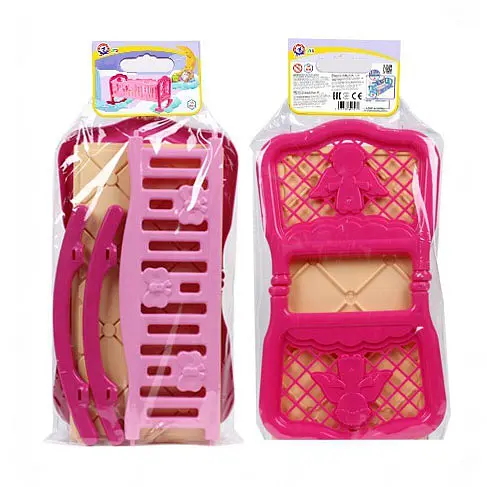 Ліжечко для ляльок Технок, рожеве, 4531 - фото 2