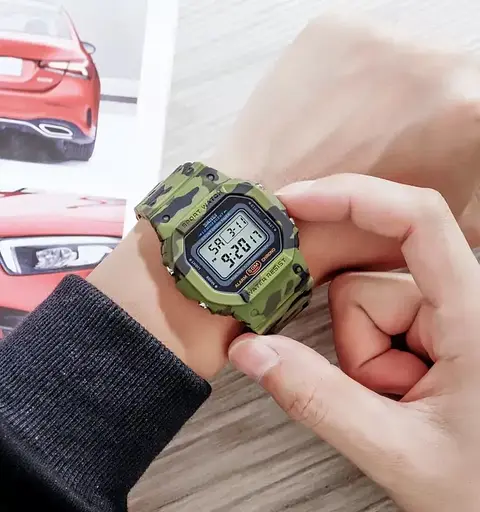 Чоловічий наручний електронний годинник Skmei 1628 Камуфляж - фото 7