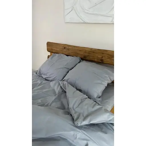 Комплект постельного белья Евро #Moon grey лунно-серый