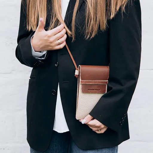 Мини сумка чехол для телефона Grande Pelle 18.5х10.5х3.5 см sum0028482 - фото 2