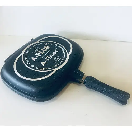 Сковорода двойная гриль 30 см A-PLUS 1500 - фото 4