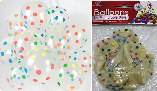 Набір латексних куль Горох, 10 шт., 30 см - фото 2