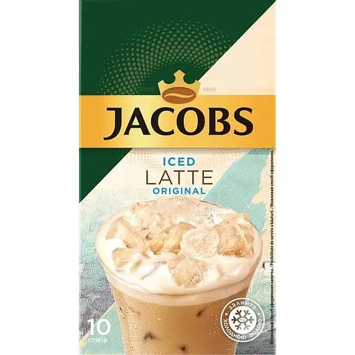 Дубль.Кофейный напиток Jacobs 3 в 1 Iced Latte Original, 21,5 г (824884)