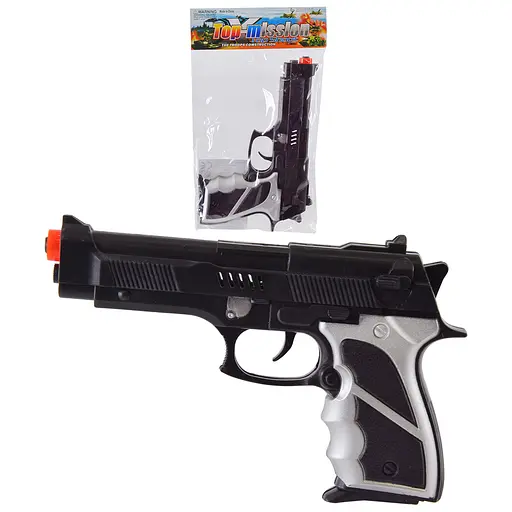 Пістолет-трещітка арт. 16 пакет Розмір іграшки: 20*13см. Розмір упаковки : 23*16см (6980054411233) - фото 1