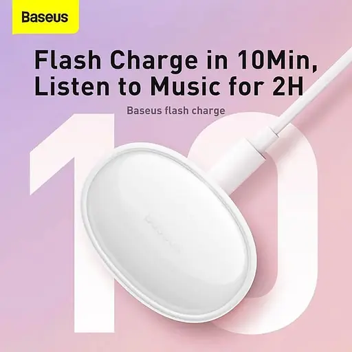 Наушники Baseus True Wireless Earphones Bowie E2 (NGTW090002) белые - фото 5