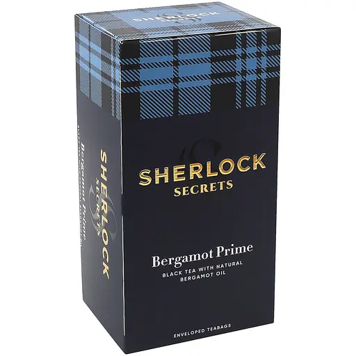 Чай Sherlock Secrets Бергамот Прайм Bergamot Prime" 44 г (22 саш * 2) чорн байховий (4823118604368)